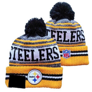 Pittsburgh Steelers NFL Knit Winter Hat Beanie On Field Sideline Fleece